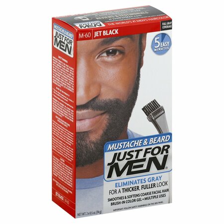 JUST FOR MEN Just For Mustache & Beard Brush In Gel Jet Black M-60 457582